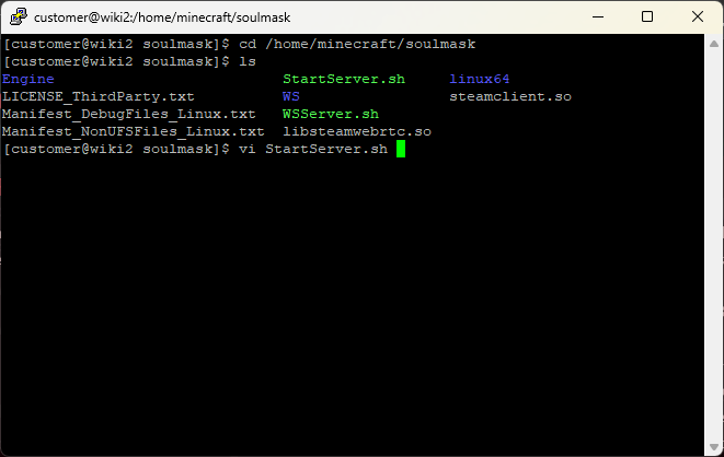 CreeperPanel Soulmask World Change SSH