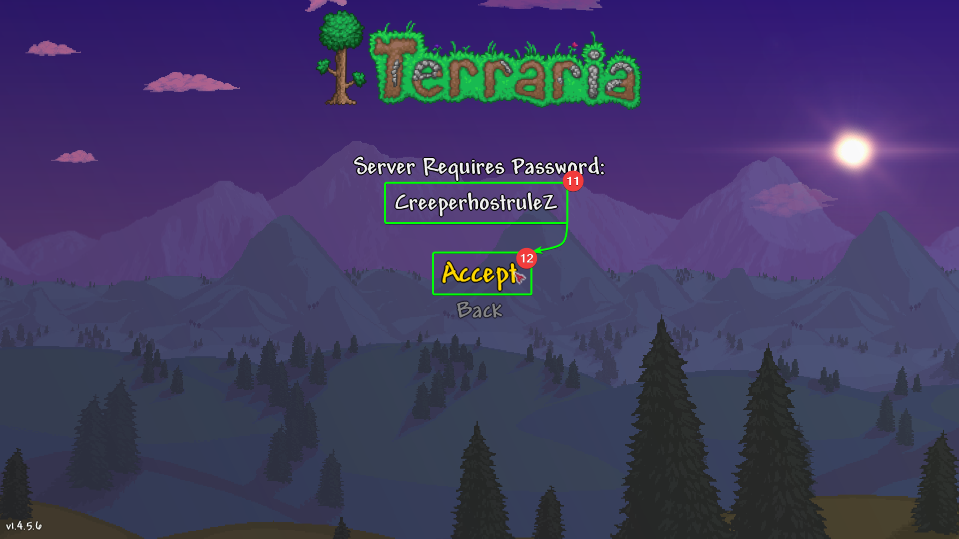 CreeperPanel Terraria Connect