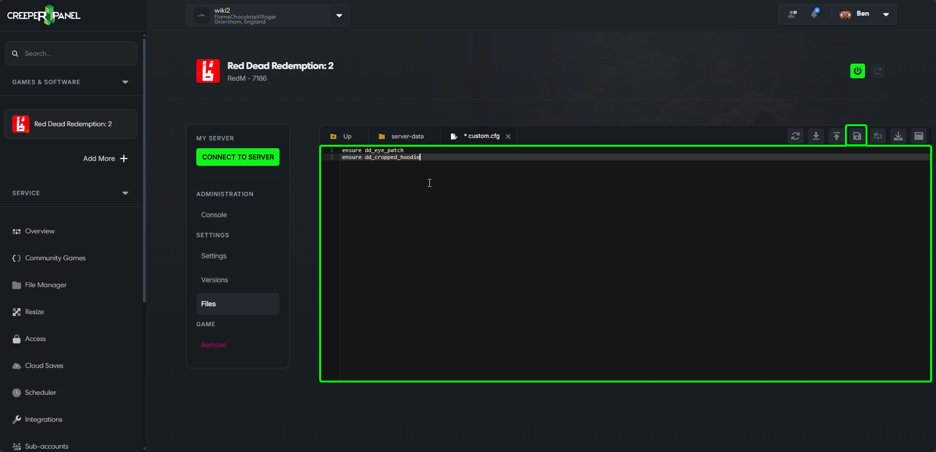 RedM Install Addons